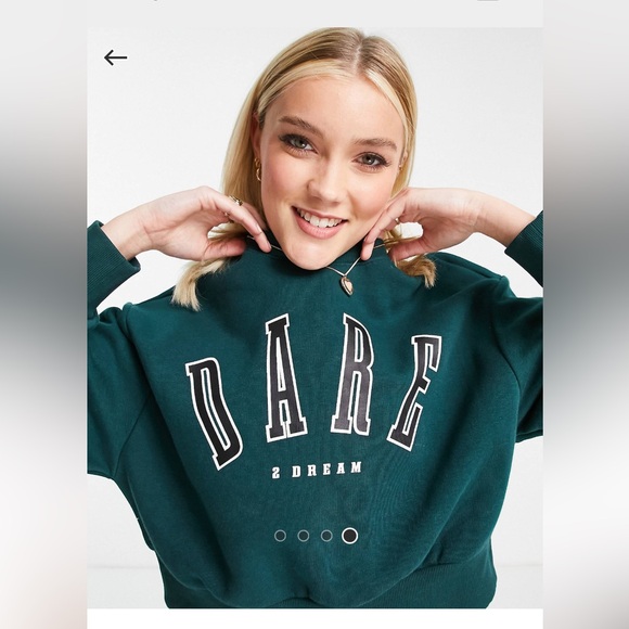 cropped sweater pullover graphic DARE - Picture 4 of 7